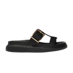 Шлепанцы Alexander McQueen Hybrid Slide 'Black Gold', черный - фото