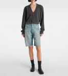 Джинсовые бермуды Maison Margiela, светло-синий - фото 6