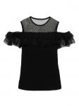 Nensi Dojaka блузка с оборками, черный - фото 2