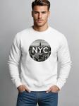 Neverless Свитшот 'NYC' в белом цвете - фото 2