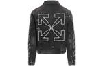 Куртка Men's OFF-WHITE SS22 Printing Denim Jacket Black, мультиколор - фото 2
