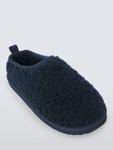 Детские мокасины Borg Mule John Lewis, Navy - фото 3