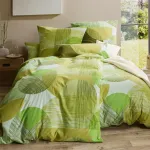 Постельное белье зеленое 1x 155x200 см + 1x 80x80 см Erwin Müller - фото 5