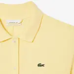 LACOSTE Желтое женское платье с короткими рукавами - фото 3