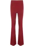 Брюки bootcut в рубчик Patrizia Pepe, красный - фото