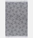 Плед с анаграммой Loewe, Black/Grey - фото 6