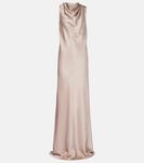 Шёлковый халат Brunello Cucinelli, Light Taupe - фото