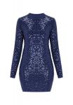 Faina Вязаное платье 'Festive' в цвете Navy - фото