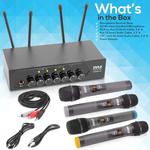 Pyle Pro PDWM4120 UHF Wireless System with 4 Handheld PDWM4120 - фото 6