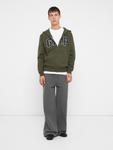 Толстовка с капюшоном на молнии GAP HERITAGE, оливковый - фото 4