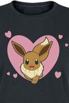 Футболка Pokémon Evoli - Herz, черный - фото 2