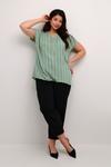 Блузка KAFFE CURVE Sida, зеленый - фото 3
