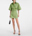 Мини-юбка из хлопкового полотна Stella McCartney, Pistachio - фото 2