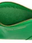 Кожаный картхолдер Comme Des Garçons Wallet, зеленый - фото 3