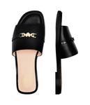 Тапочки кожаные Love Moschino, черный / кремовый - фото 4