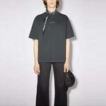 Футболка мужская черная Acne Studios, черный - фото 3