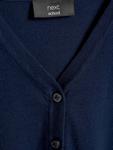 Вязаный кардиган Next Knit Cardigan, темно-синий - фото 3