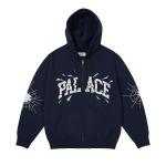 Толстовка Palace Shatter Zip Hood, Navy - фото