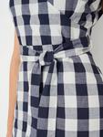 Платье-кимоно Jenny Gingham Crew Clothing, Navy Blue - фото 5
