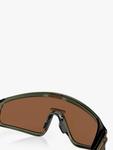 Мужские солнцезащитные очки Latch Panel Wrap Oakley, Olive Ink/Brown - фото 8