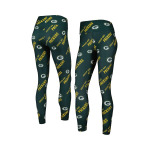 Женские зеленые леггинсы с принтом Green Bay Packers Concepts Sport, зеленый - фото 4