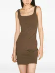 Приталенное платье мини Entire Studios, коричневый - фото