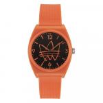 Оранжевые силиконовые часы Adidas - фото
