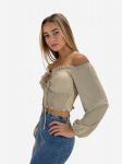 Elara Блузка в бежевом цвете - фото 7