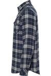 Рубашка из фланели Burnside Yarn-Dyed с длинным рукавом, темно-синий/серый - фото 3
