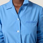 Рубашка женская Miu Miu, сапфирово-синий - фото 4