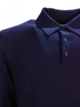Поло на пуговицах Cruciani, синий - фото 3