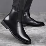 Черные короткие берцы Romon для мужчин - фото 5