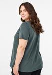 Футболка Zizzi Basic T-shirt, Urban Chic/Green - фото 3