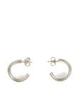 MM6 Maison Margiela серьги с логотипом, серебряный - фото 4