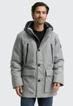 Пальто TOM TAILOR Parka, Grey Melange Herringbone/Light Grey - фото