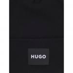 Мужская шапка-бини Hugo Xevon Patch Logo, черная Hugo Boss - фото 2