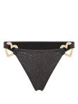 Плавки бикини с люрексом Moschino, черный - фото