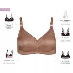 Кружевной бюстгальтер для полной фигуры Bali Double Support без шнуровки 3372 Bali, черный - фото 4