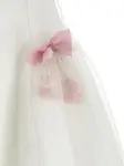 Платье с оборками Monnalisa, белый - фото 4
