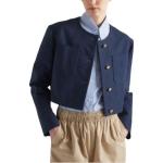 Куртка женская Prada короткая, синий - фото 4