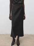 Юбка MANGO NEWMIA, черный - фото 4