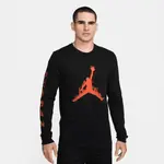 Толстовка Jordan Flame Longsleeve Crew, черный/оранжевый - фото
