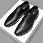 Мужские черные туфли QIAONAI, гладкая поверхность - фото 7