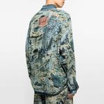 Рубашка Logo Detailed Button Up Shirt Acne Studios, синий - фото 4