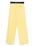 MSGM брюки с логотипом, желтый - фото 2