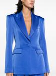 Alex Perry single-breasted satin blazer, синий - фото 5