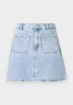 Мини-юбка PCSKY MINI SKIRT Pieces, деним - фото 5