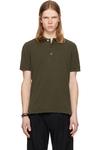 Tom Ford Поло цвета хаки пике - фото