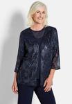 Блуза GOLDNER Blouse, Navy/Blue - фото
