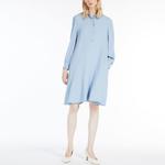 WEEKEND MaxMara Длинное платье с рукавами женское синее - фото 7